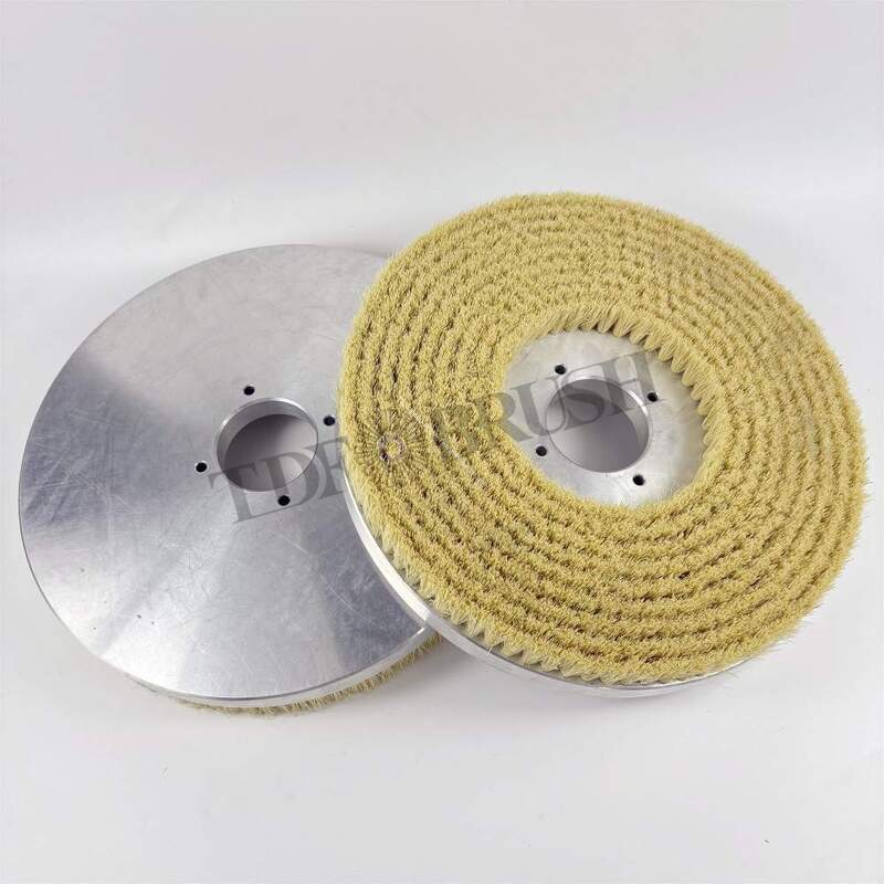 Industrial Customized Sisal Bristle Aluminum Disc Brush for Cleaning and Polishing