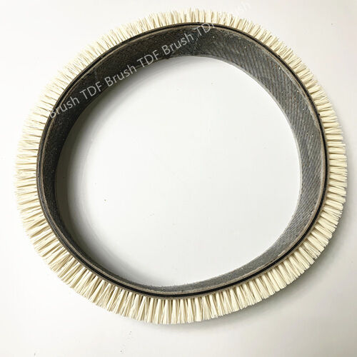 Flat Belt Brush Chemical Resistant Antistatic Custom Size Transverse Cleaning