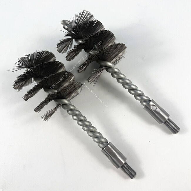 Stainless Steel Twisted Wire Tube Cleaning Brush Custom Size Durable