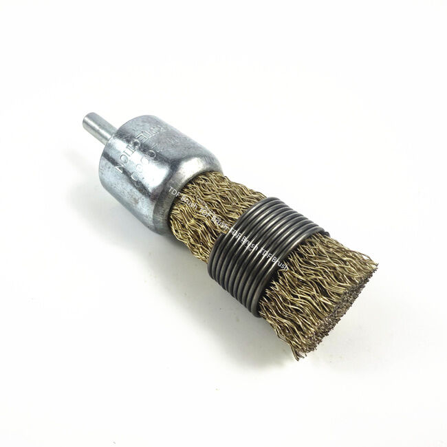 Brass Wire End Brush with Shank for Power Tools
