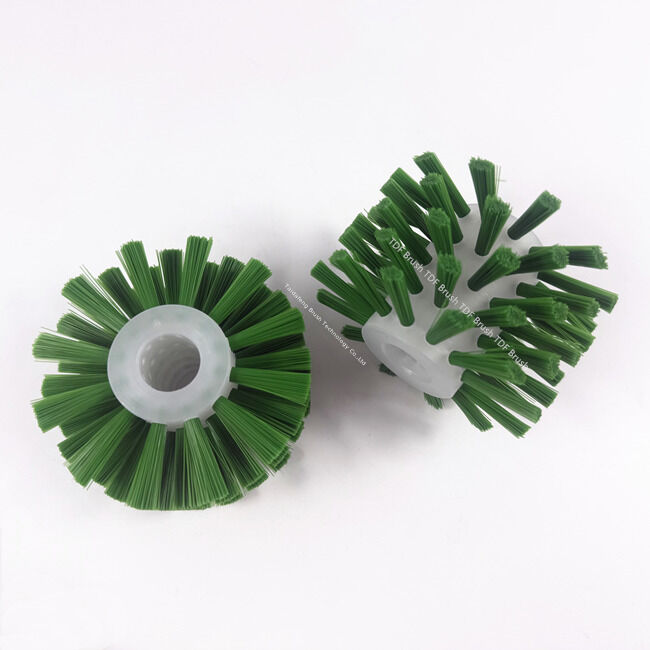 Industrial Green Nylon Roller Brush Customizable Size Durable Cleaning Tool