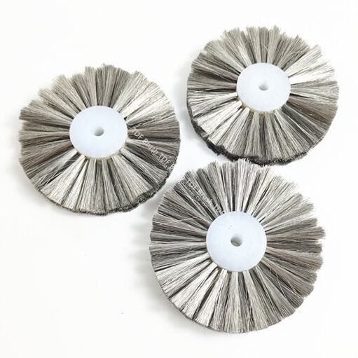 Stainless Steel Wire Wheel Brush With Plastic Hub For Jewelry Polishing And Tarnish Removal