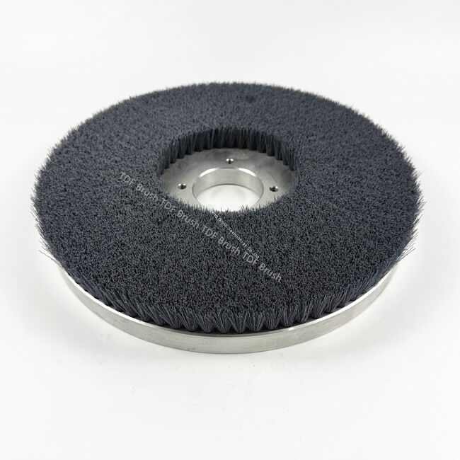 Abrasive Filament Disc Brush with Aluminum Base for Metal Deburring and Oxide Removal