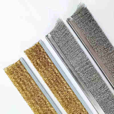 Industrial Metal (Brass/Steel) Strip Brushes industrial brush strip