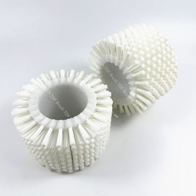 Industrial Grade Zig-Zag Modular Roller Brush with Customizable Bristles for Partial Replacement