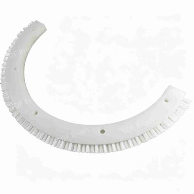 กลมไนลอน bristle ครึ่งวงกลมแปรงแผ่นอุตสาหกรรมสําหรับการทําความสะอาดและ deburring conveyor