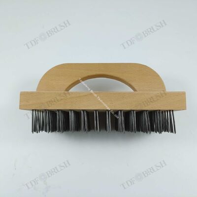 Industrial Butcher Block Brush  with Carbon Steel and Stainless Steel Bristles for Rust Removal